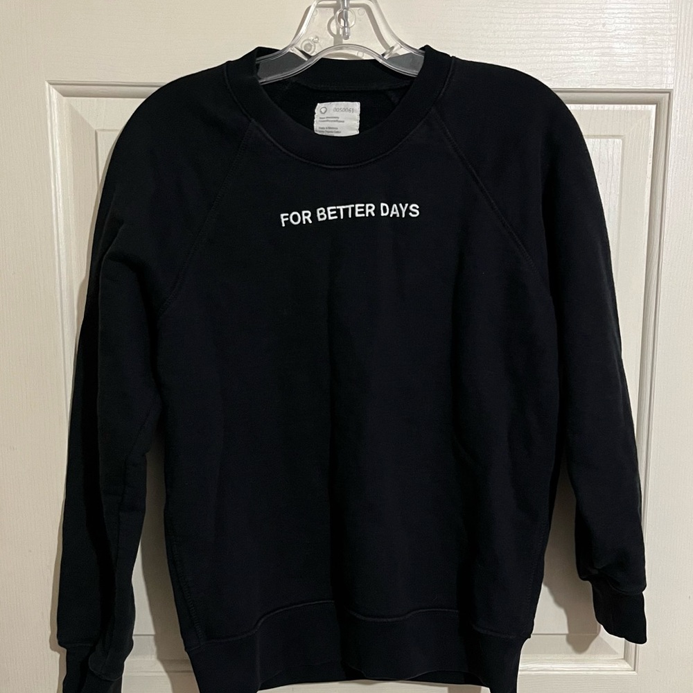 For days black sweatshirt size medium